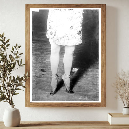 Historic Dazie's Toe Skates Print, Vintage Art