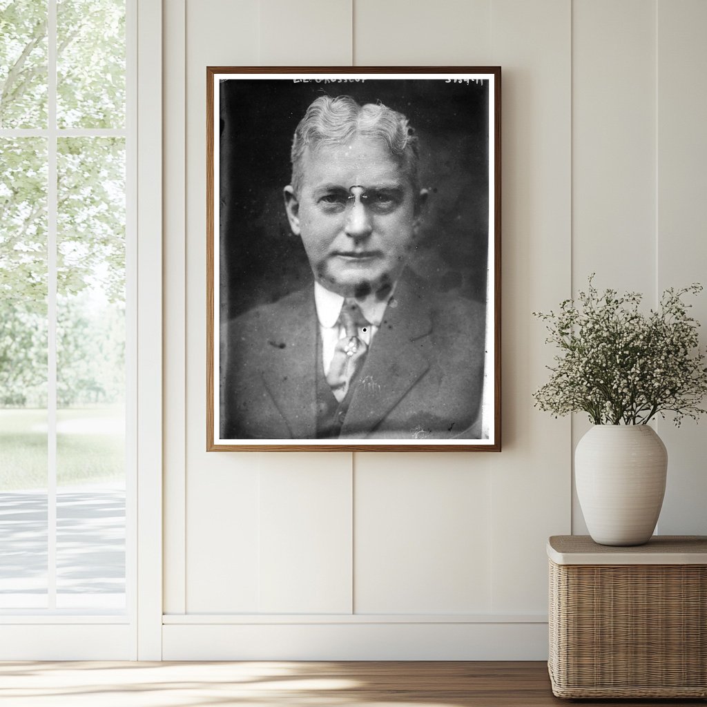 Historic E.E. Grosscup Print, Vintage Art