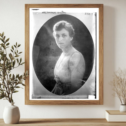 Historic Mrs. Douglas Gibbons Print, Vintage Art