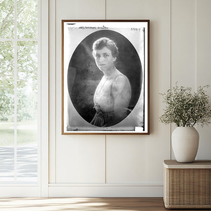 Historic Mrs. Douglas Gibbons Print, Vintage Art