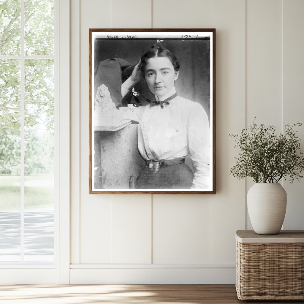 Historic Helen F. Mears Print, Vintage Art