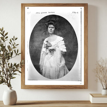 Historic Mrs. Seymour Johnson Print, Vintage Art