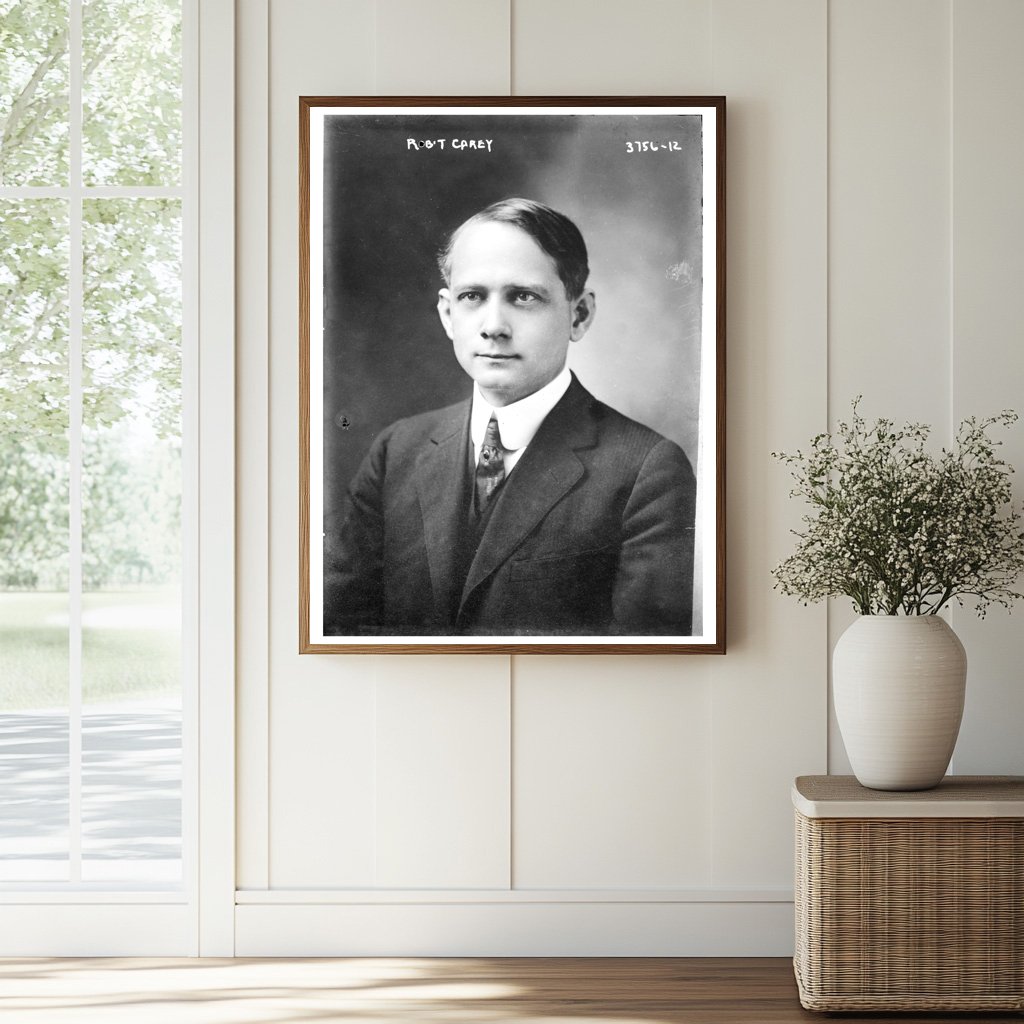 Historic Robt. Carey Print, Vintage Art