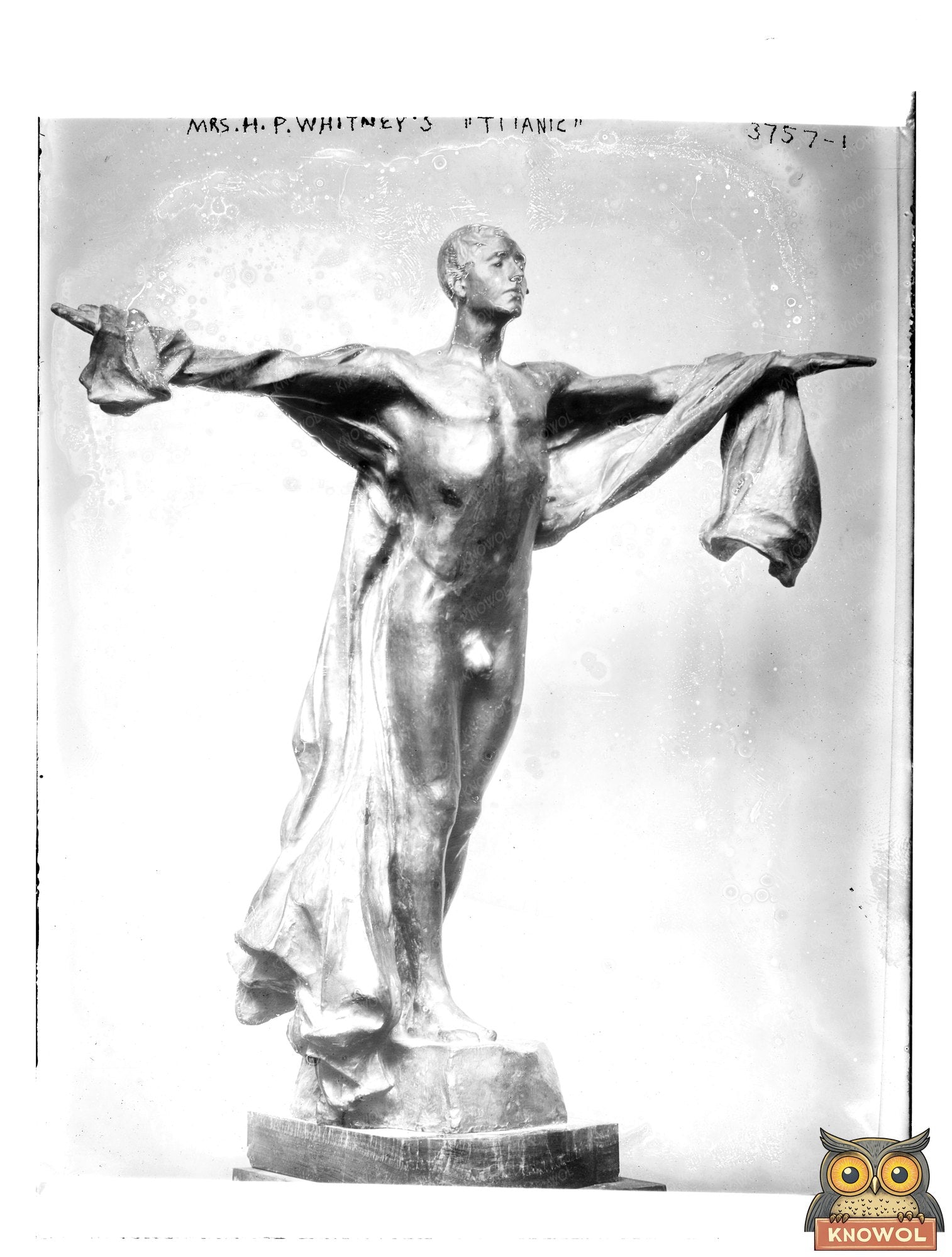 Historic Mrs. H.P. Whitney's "Titanic" Print, Vintage Art