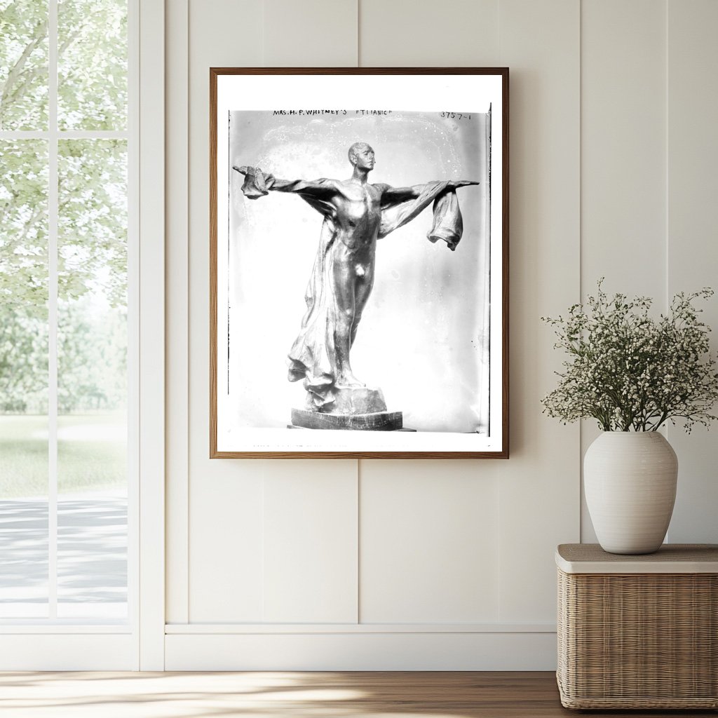 Historic Mrs. H.P. Whitney's "Titanic" Print, Vintage Art