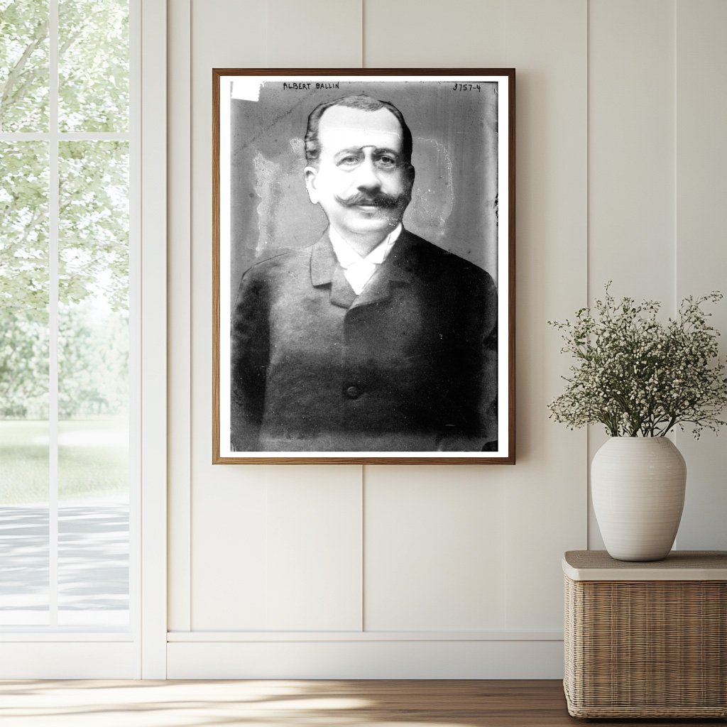 Historic Albert Ballin Print, Vintage Art