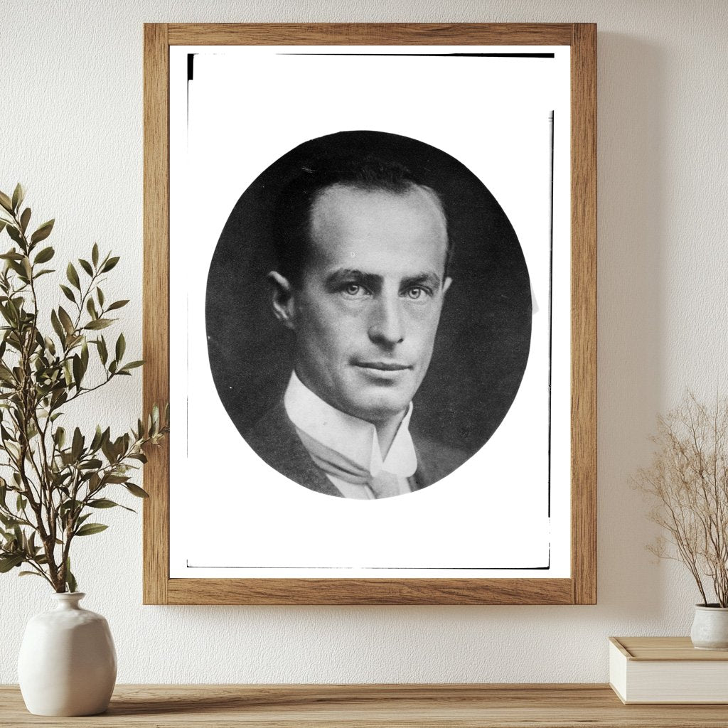 Historic Sir Douglas Mawson Print, Vintage Art