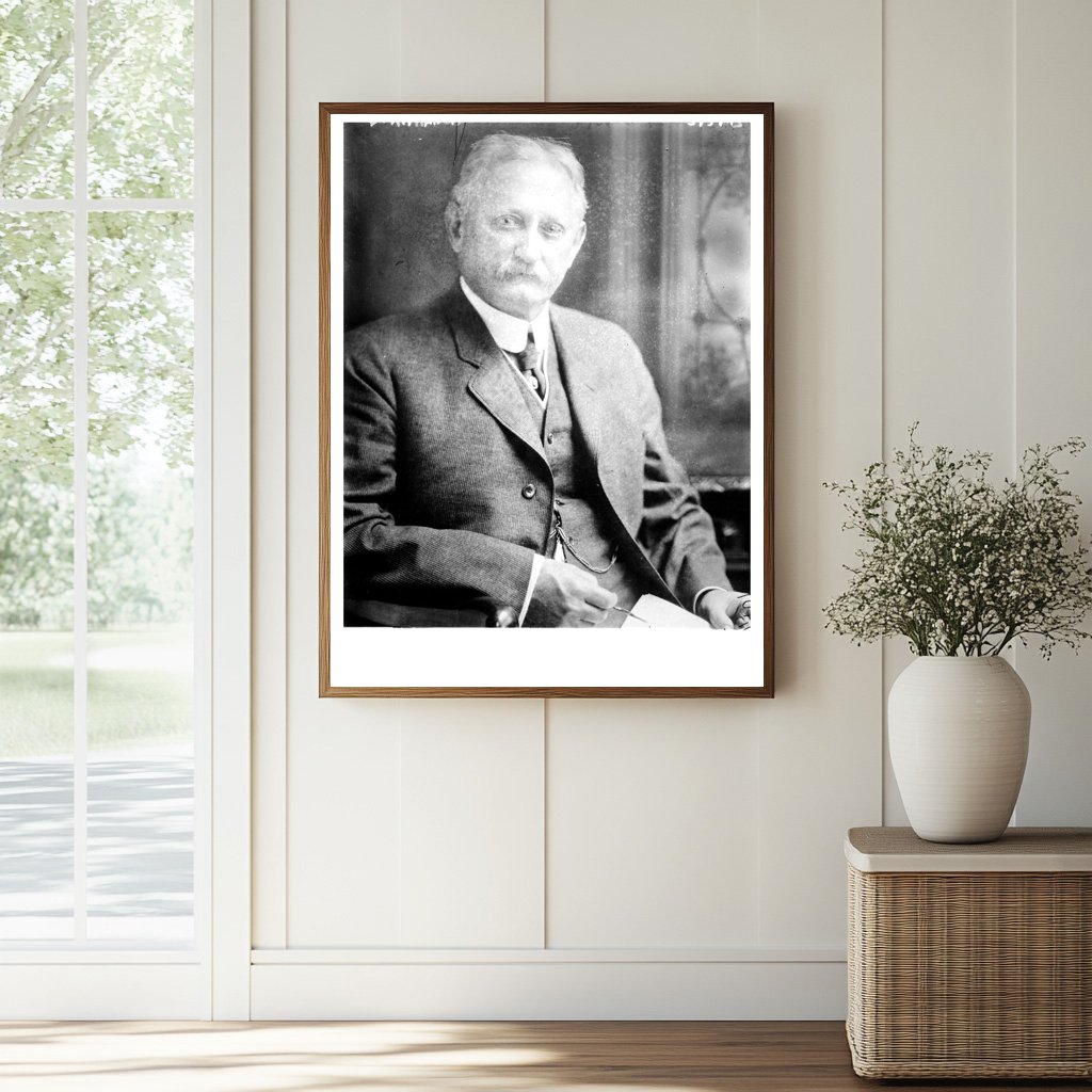Historic D.R. Francis Print, Vintage Art