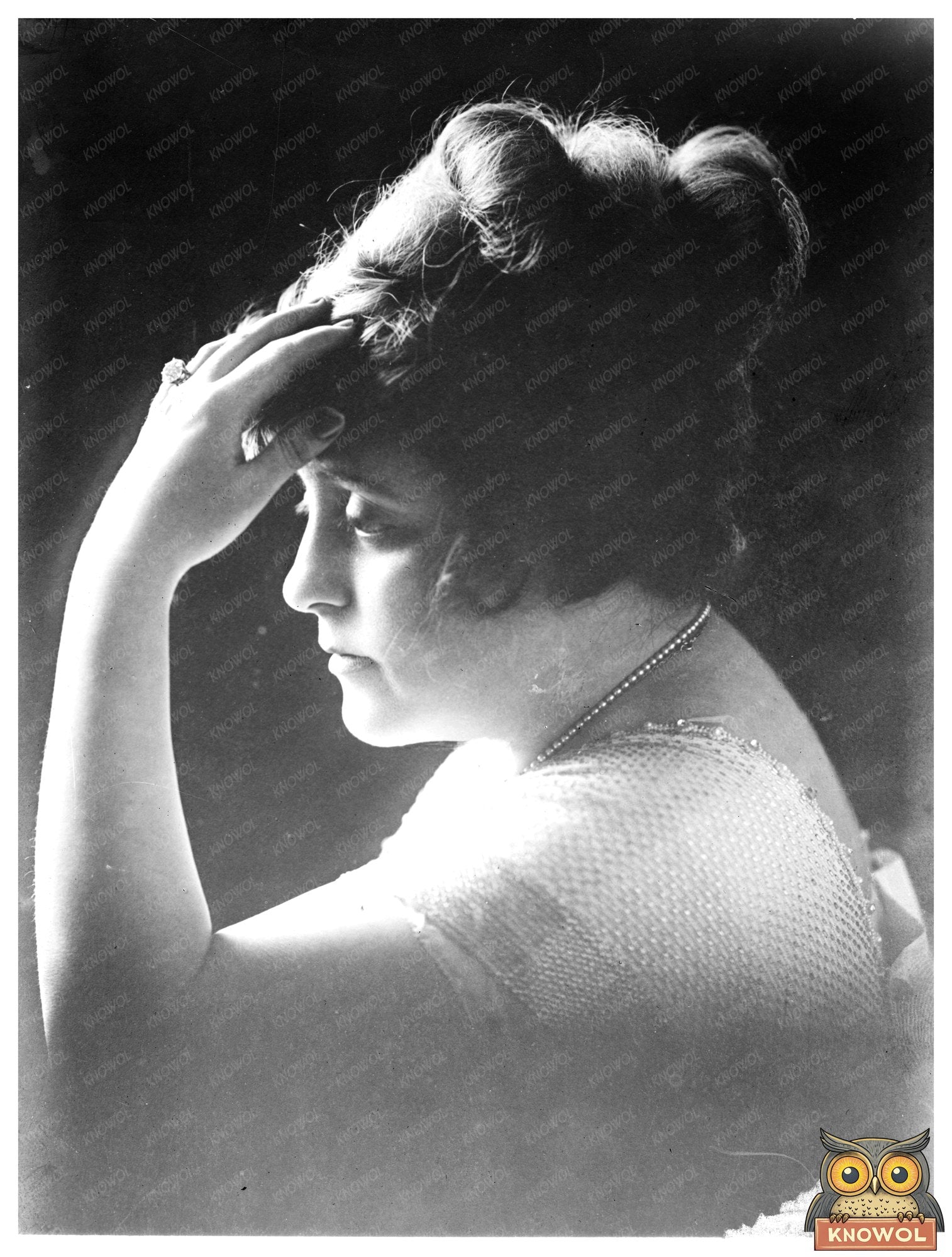 Historic Mrs. Geo. McManus Print, Vintage Art