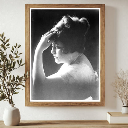 Historic Mrs. Geo. McManus Print, Vintage Art