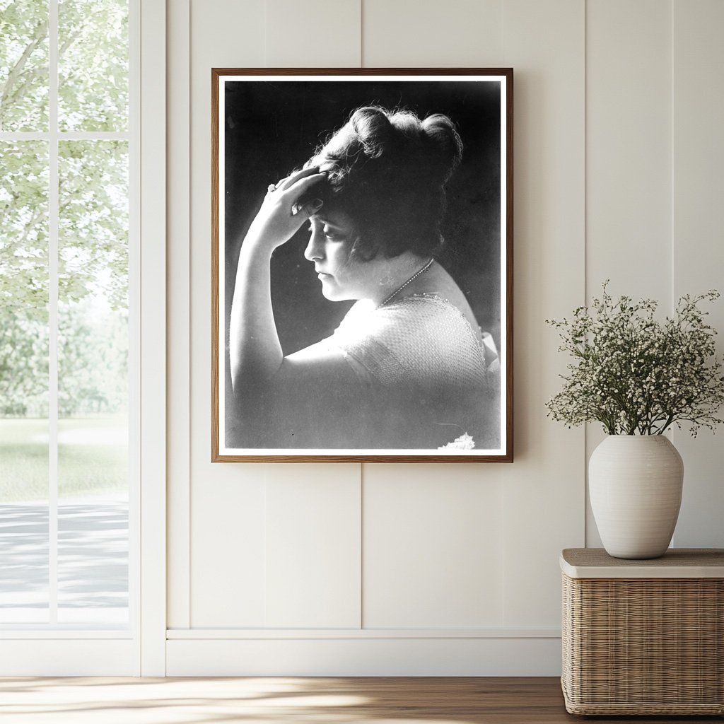 Historic Mrs. Geo. McManus Print, Vintage Art