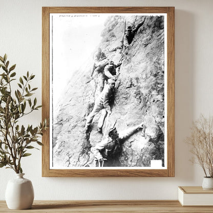 Historic Austria's Mountain troops Print, Vintage Art