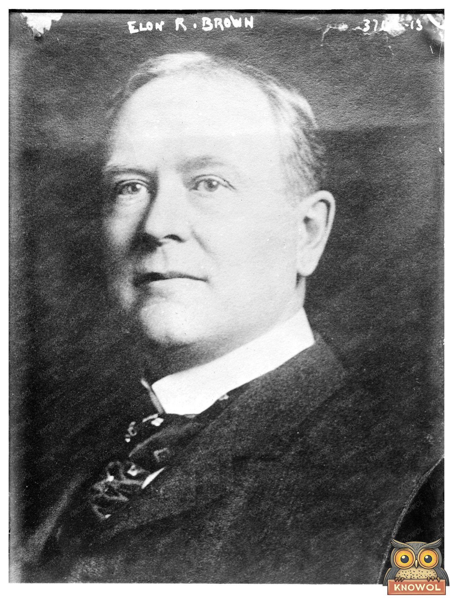 Historic Elon R. Brown Print, Vintage Art