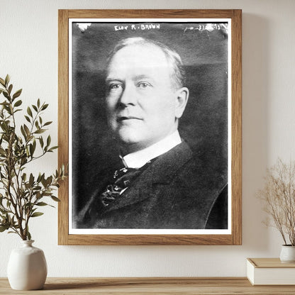 Historic Elon R. Brown Print, Vintage Art