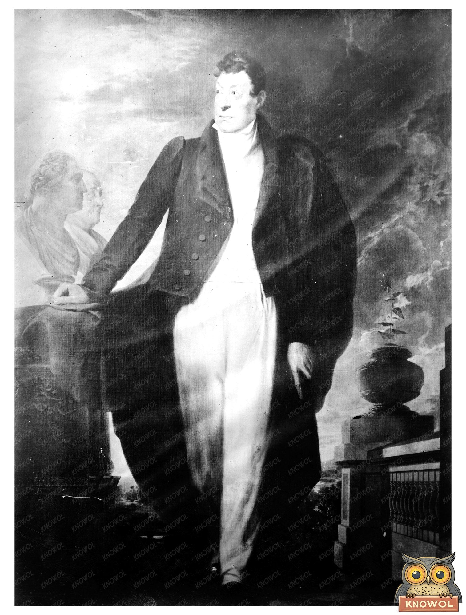Historic Lafayette by S.F.B. Morse Print, Vintage Art