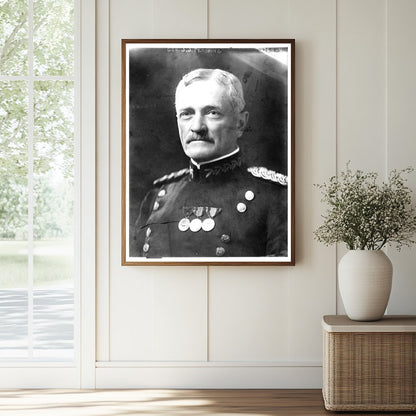 Historic Gen. J.J. Pershing Print, Vintage Art