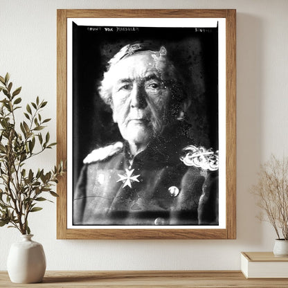Historic Count Von Haeseler Print, Vintage Art