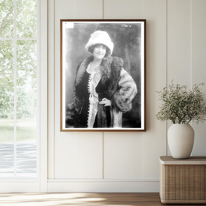 Historic Mrs. J.C. Parrish Jr. Print, Vintage Art