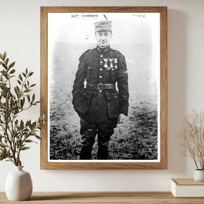 Historic Sgt. Guynemar [i.e., Guynemer] Print, Vintage Art