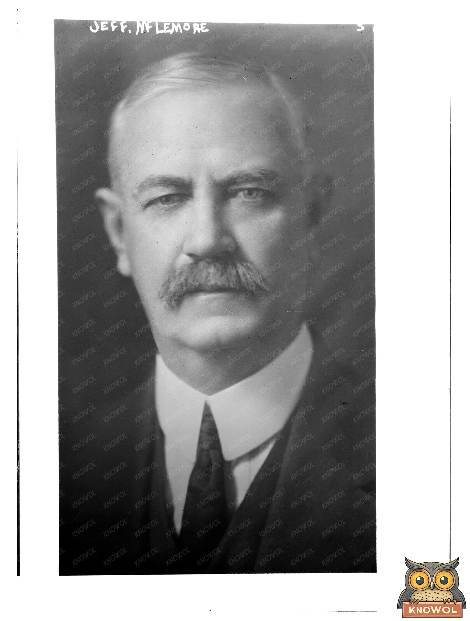 Historic Jeff. McLemore Print, Vintage Art