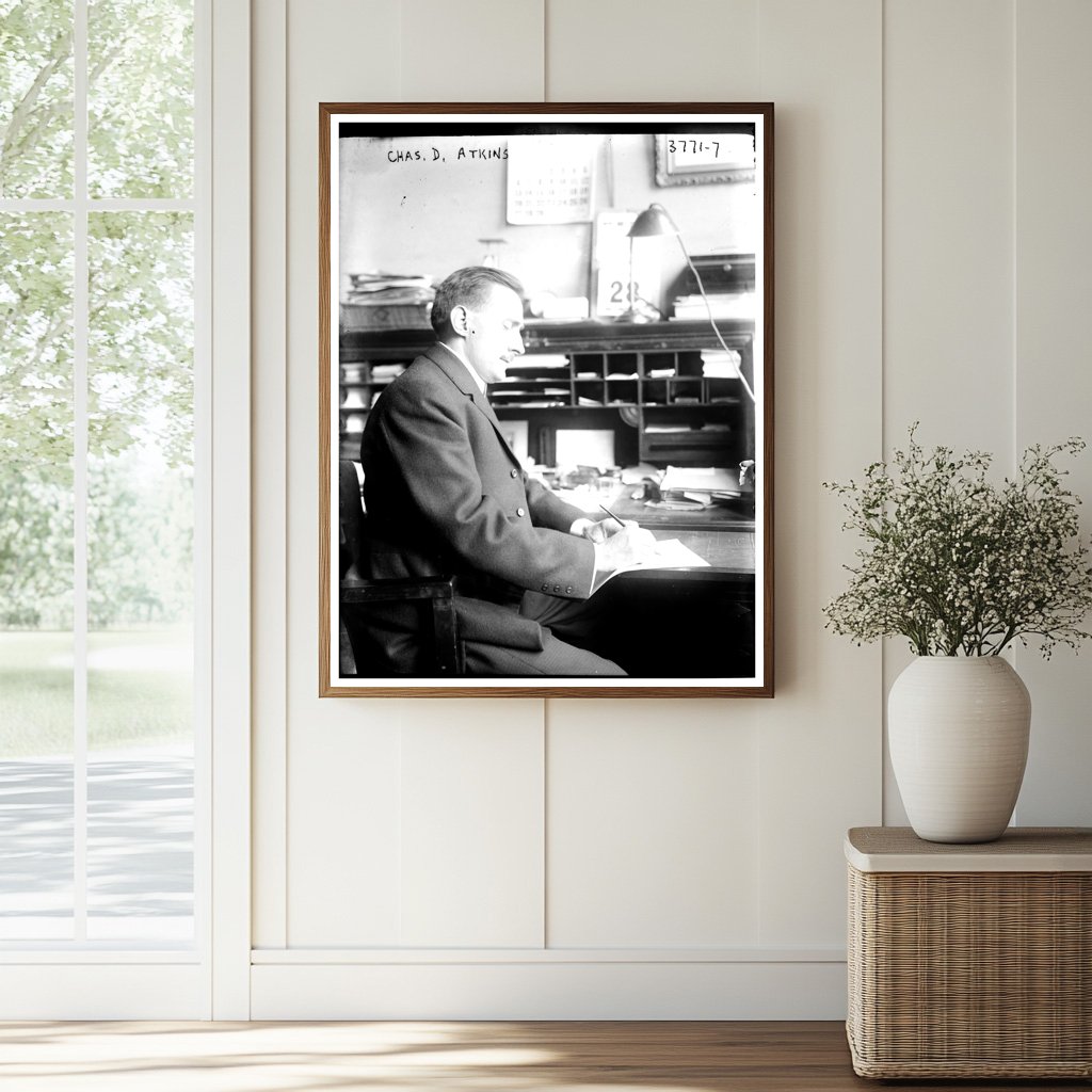 Historic Chas. D. Atkins Print, Vintage Art