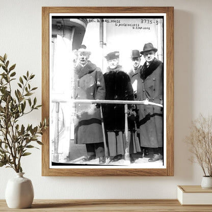 Historic Col. & Mrs. House; G. Auchincloss; D.F. Malone Print, Vintage Art