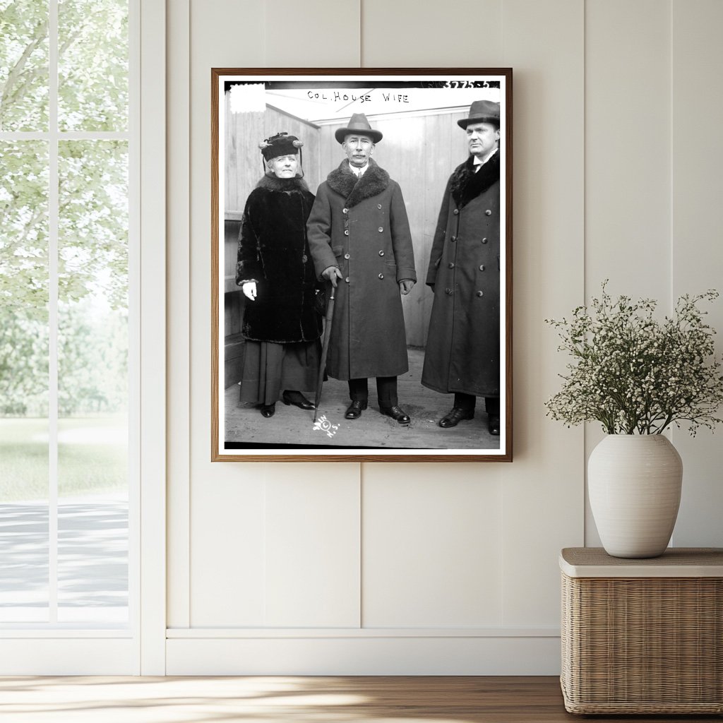 Historic Col. House, wife Print, Vintage Art