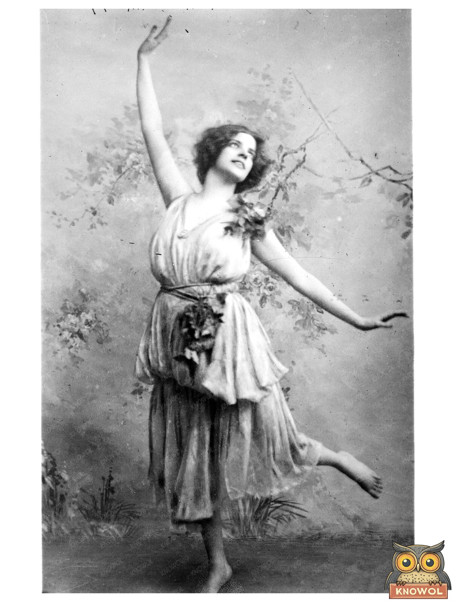 Historic Maude Allan Print, Vintage Art