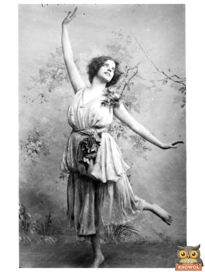 Historic Maude Allan Print, Vintage Art
