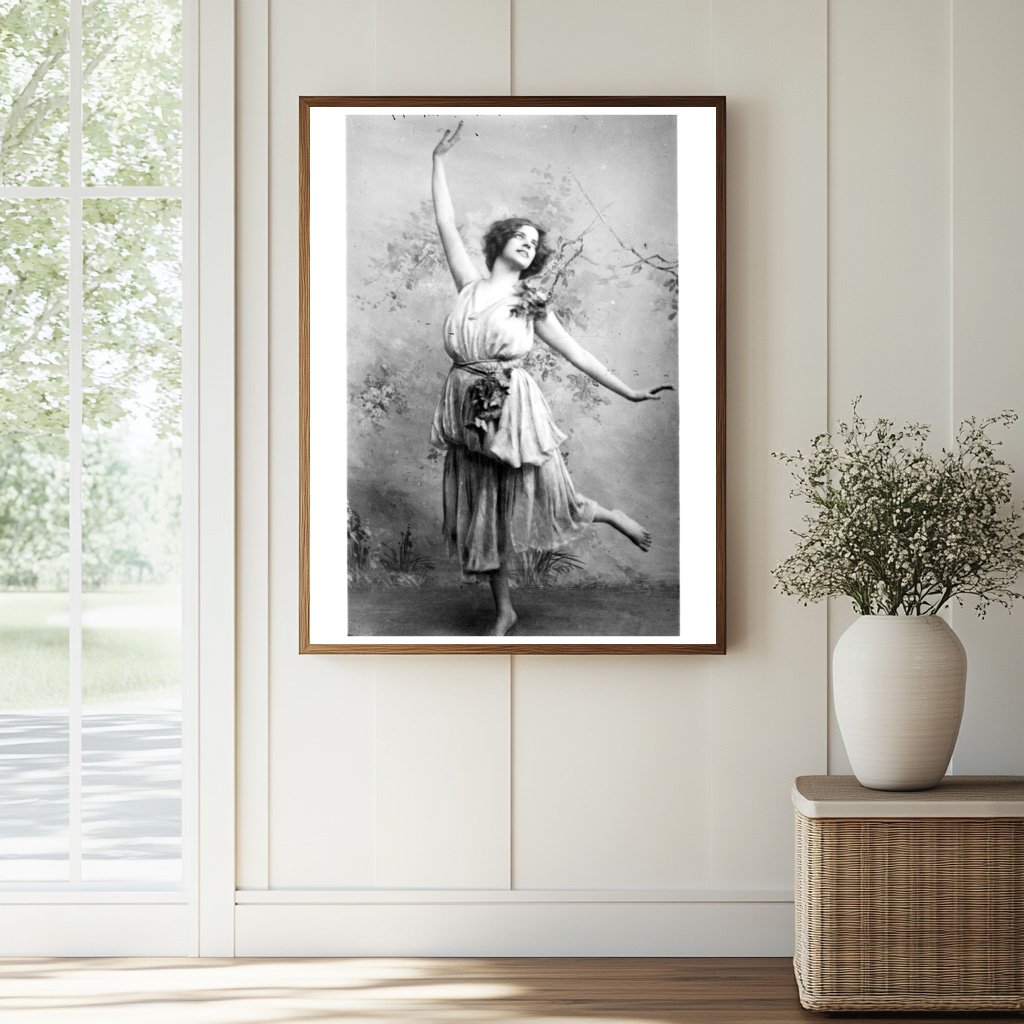 Historic Maude Allan Print, Vintage Art