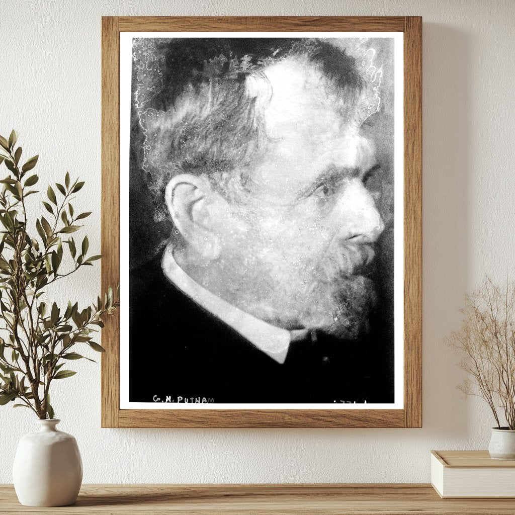 Historic G.H. Putnam Print, Vintage Art