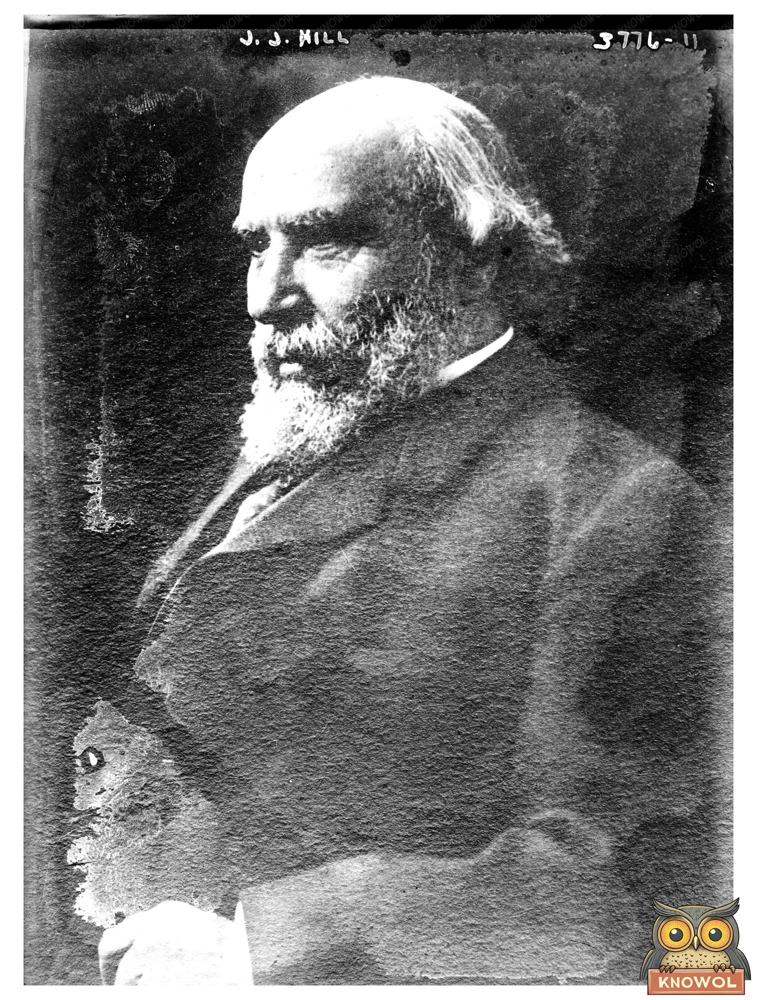 Historic J.J. Hill Print, Vintage Art