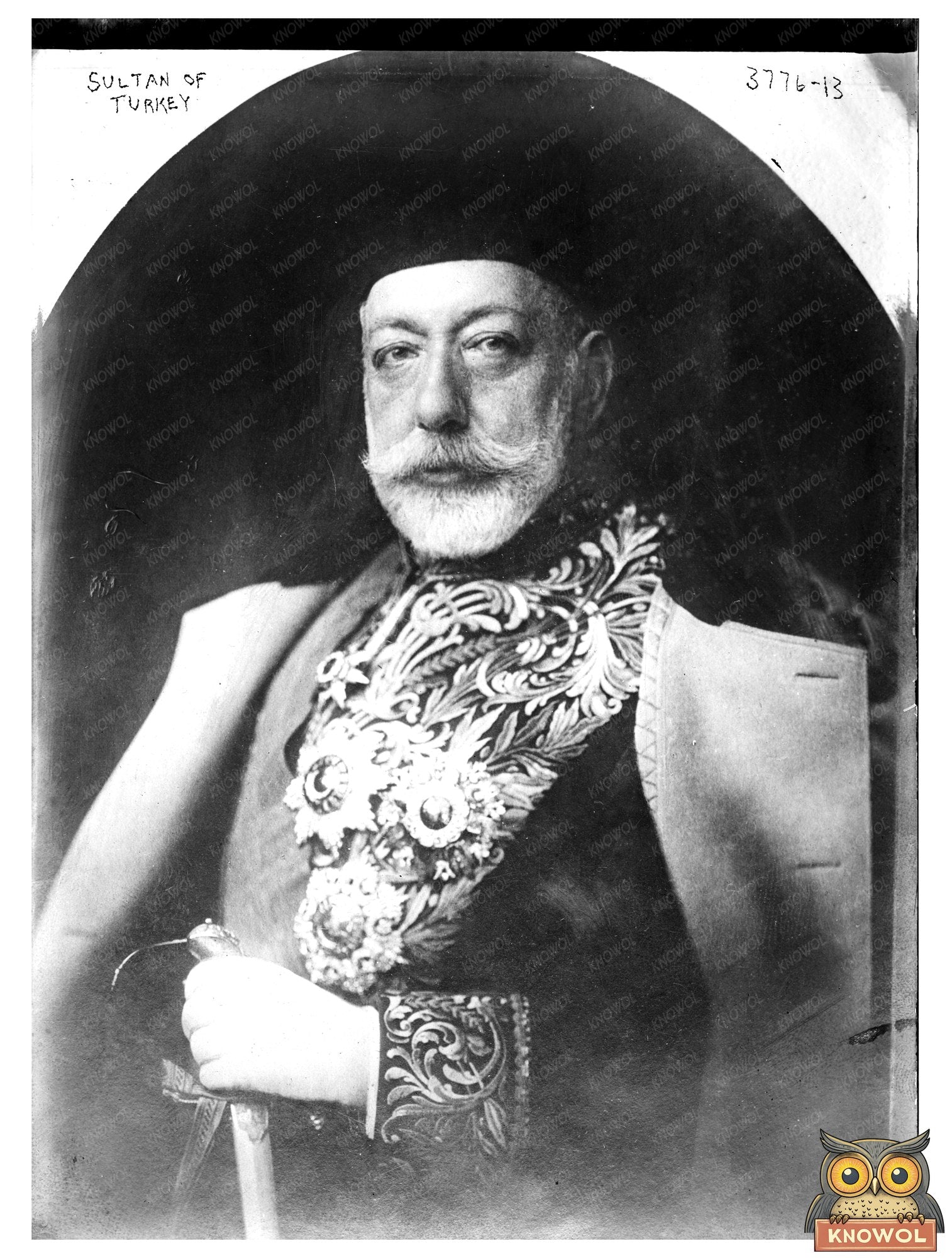 Historic Sultan of Turkey Print, Vintage Art