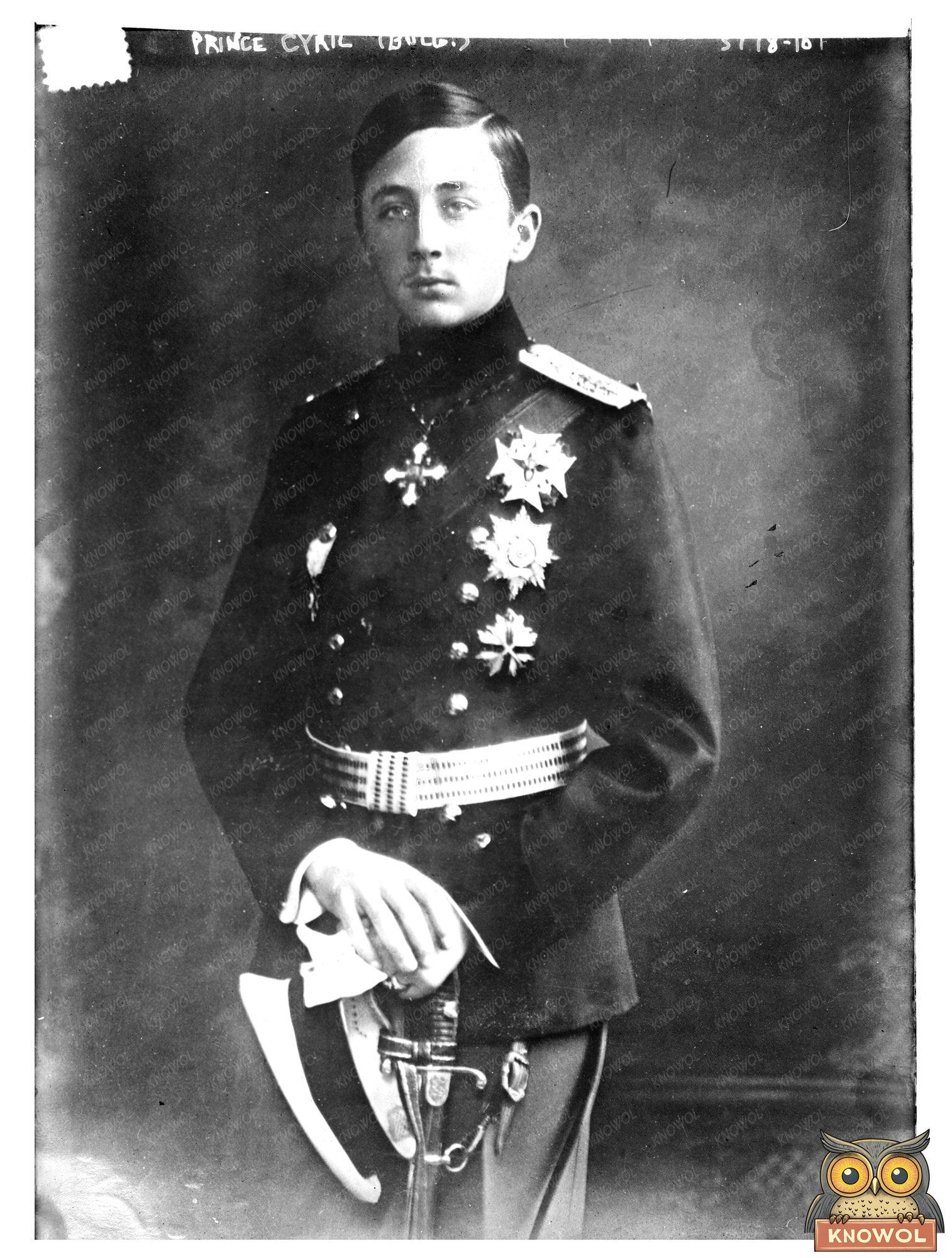 Historic Prince Cyril (Bulg.) [i.e., Bulgaria] Print, Vintage Art