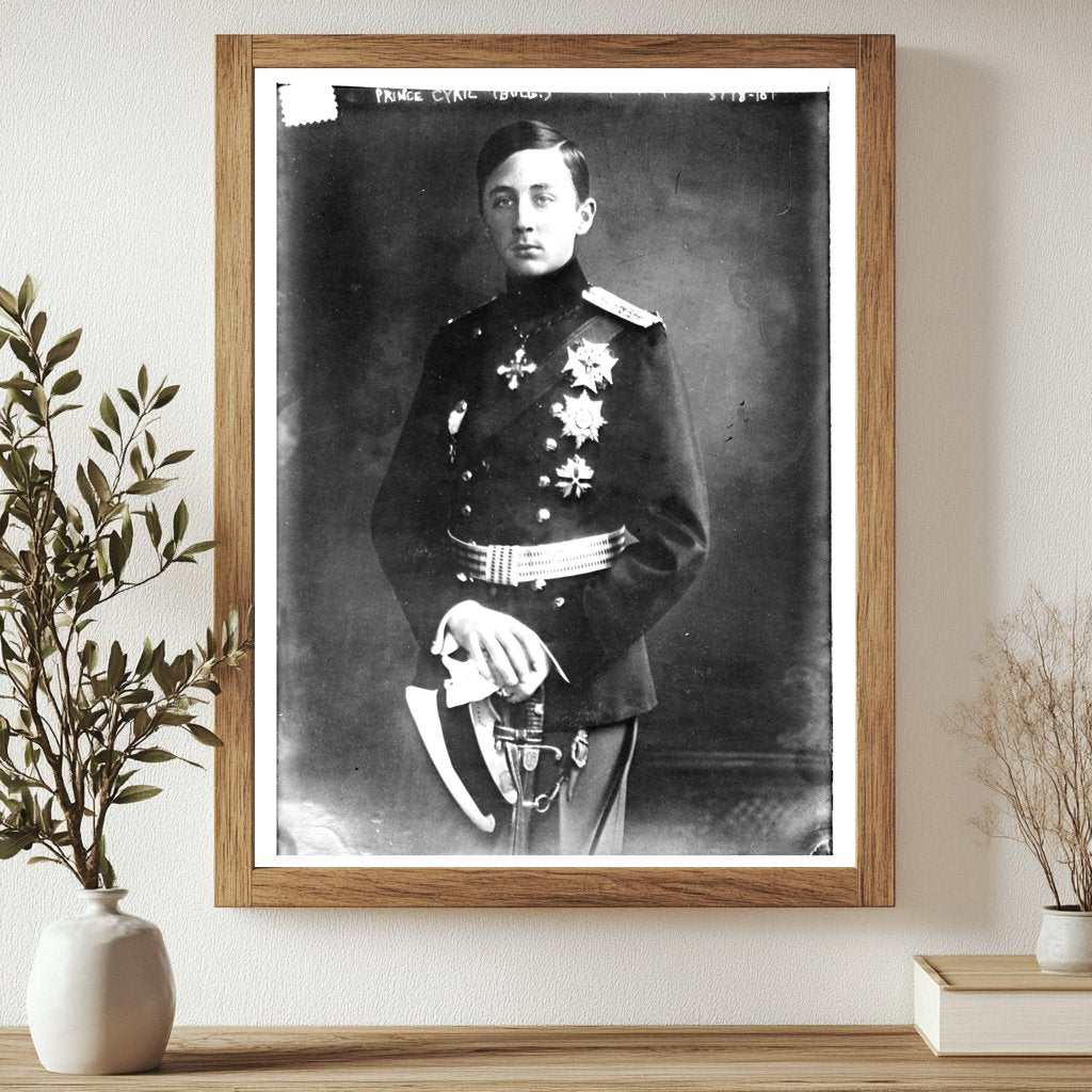 Historic Prince Cyril (Bulg.) [i.e., Bulgaria] Print, Vintage Art