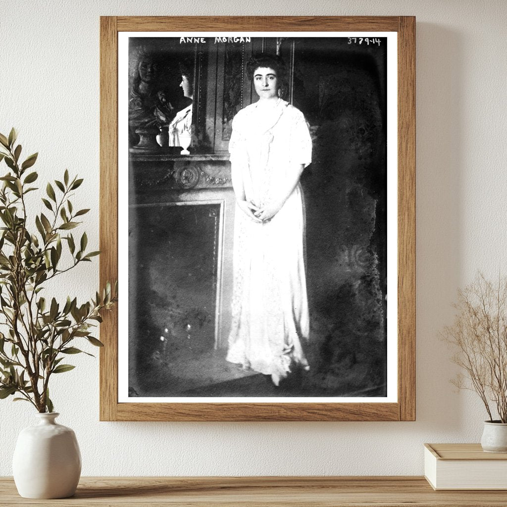 Historic Anne Morgan Print, Vintage Art