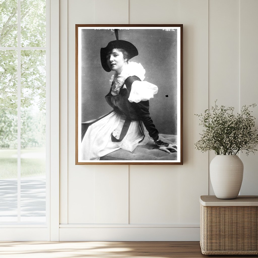Historic Mrs. Vernon Castle Print, Vintage Art