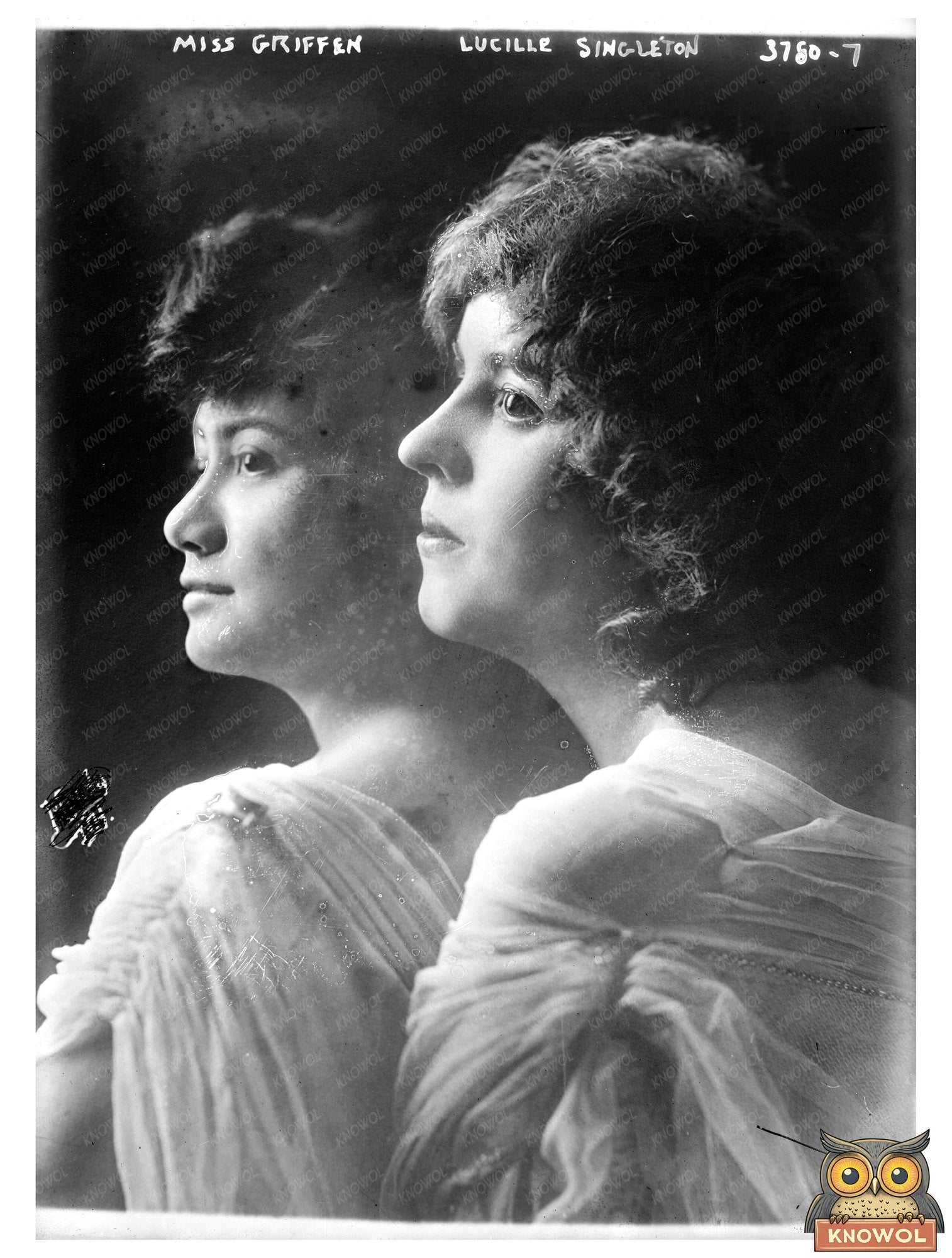 Historic Miss Griffen, Lucille Singleton Print, Vintage Art