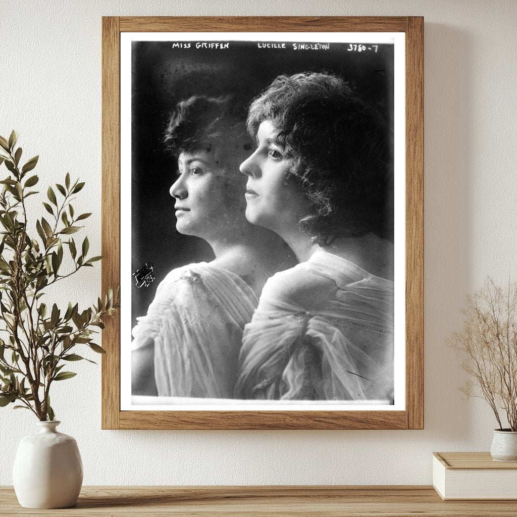 Historic Miss Griffen, Lucille Singleton Print, Vintage Art