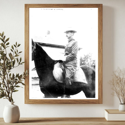 Historic Col. Lucien G. Berry Print, Vintage Art