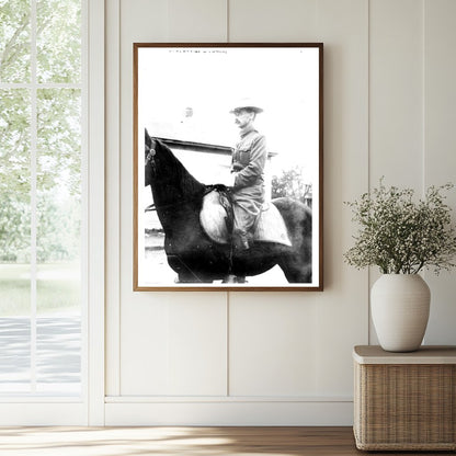 Historic Col. Lucien G. Berry Print, Vintage Art