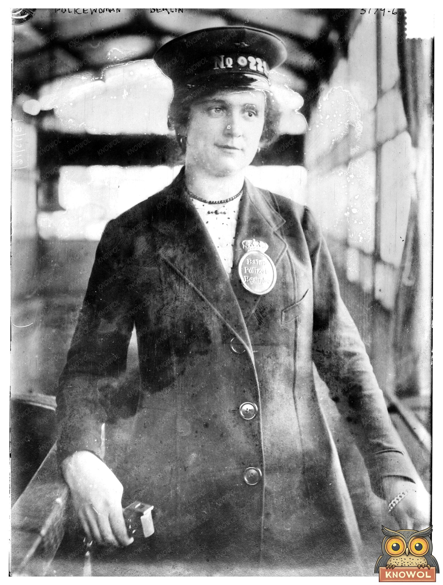 Historic Policewoman [i.e. ticket controller], Berlin Print, Vintage Art