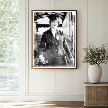 Historic Policewoman [i.e. ticket controller], Berlin Print, Vintage Art