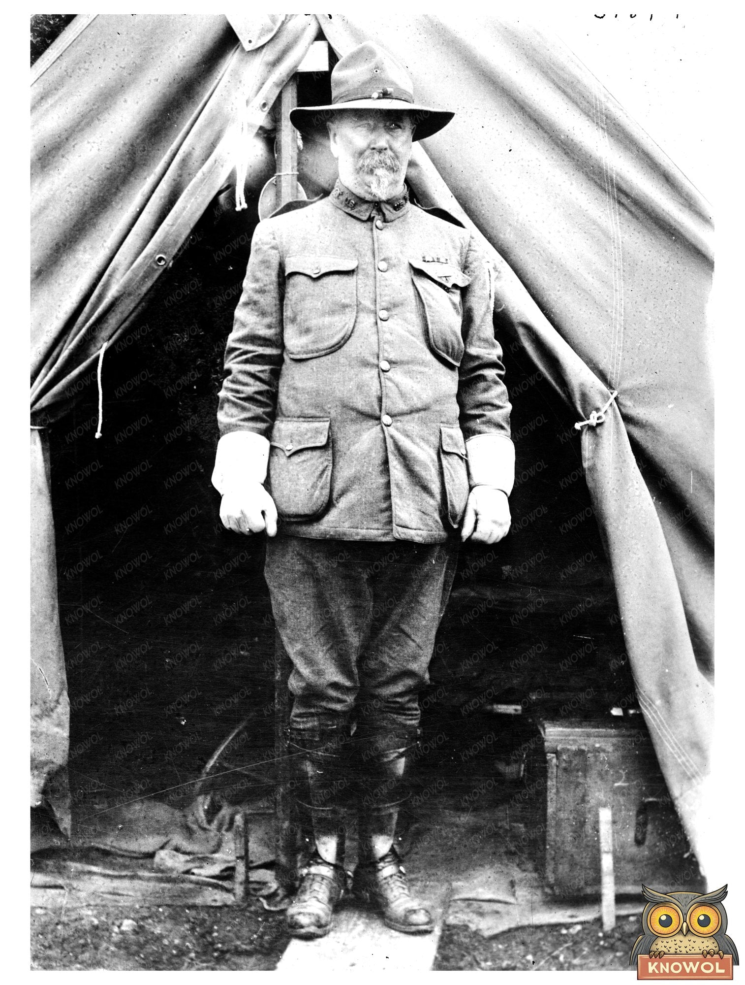 Historic Gen. Geo. Bell Jr. Print, Vintage Art