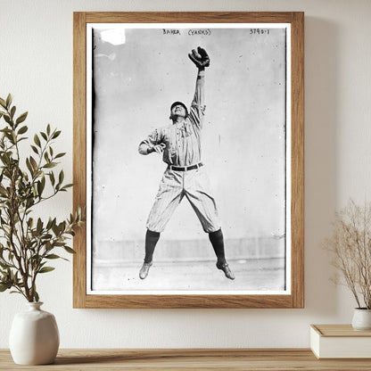 Historic [Frank "Home Run" Baker, New York AL (baseball)] Print, Vintage Art