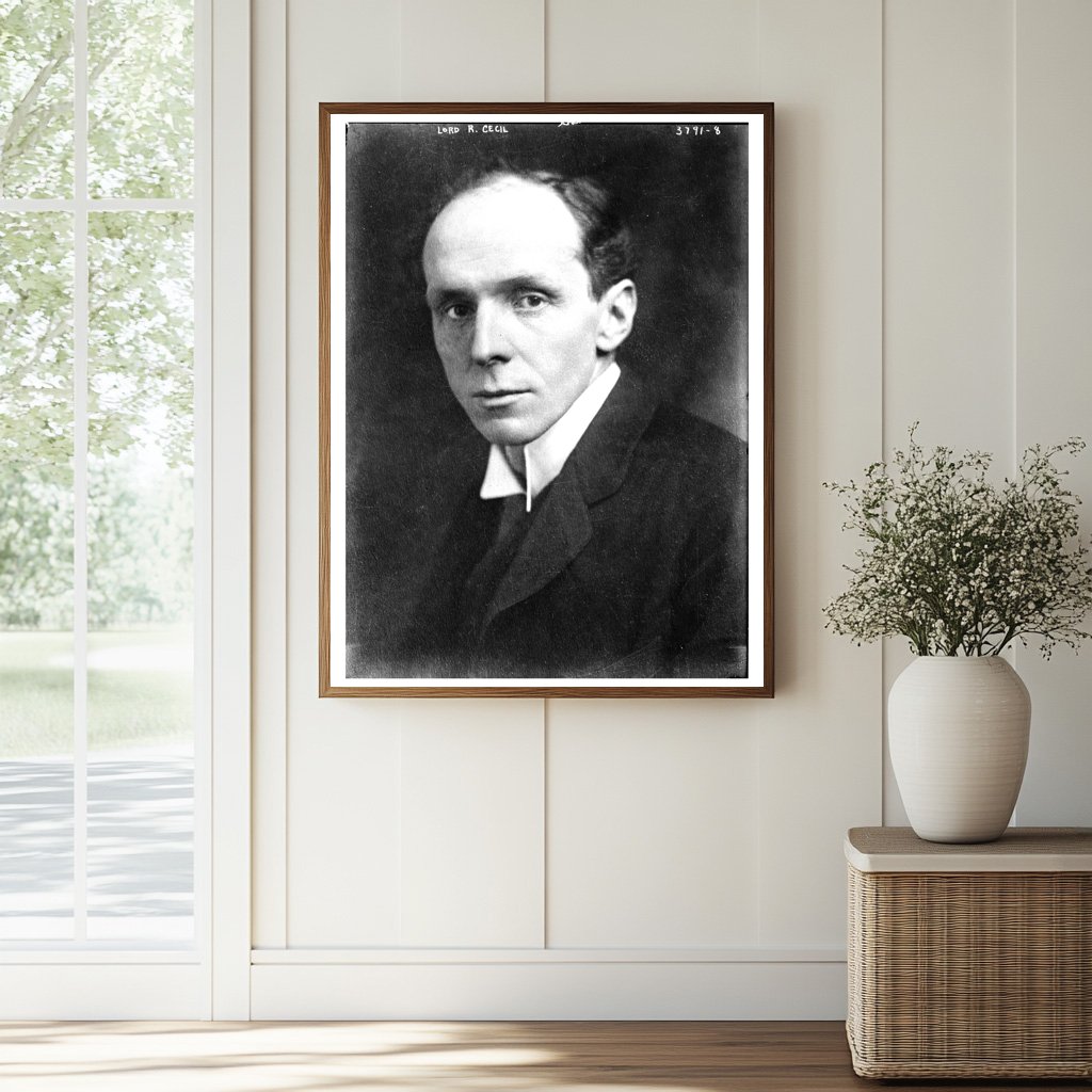 Historic Lord R. Cecil Print, Vintage Art