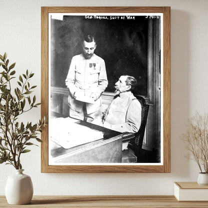Historic Gen. Roques, Sec'y of War Print, Vintage Art