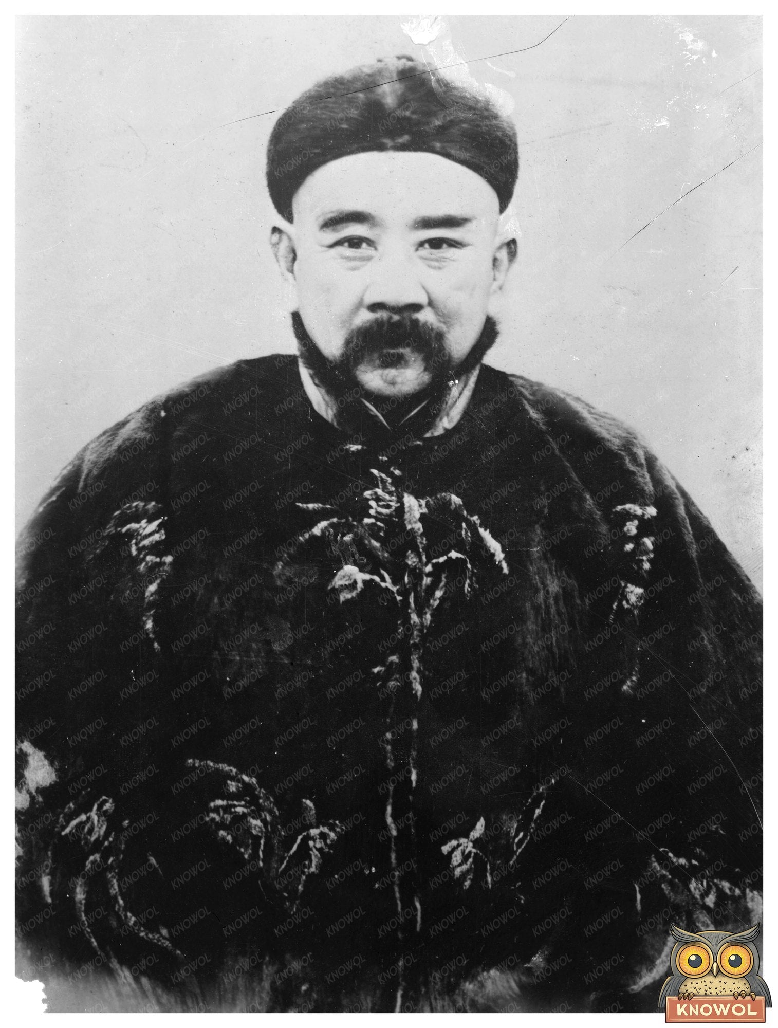 Historic Gen. Chang Hsun Print, Vintage Art