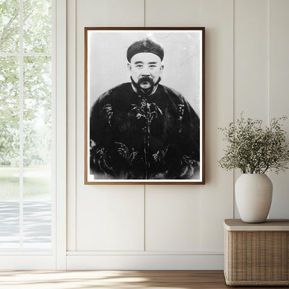 Historic Gen. Chang Hsun Print, Vintage Art