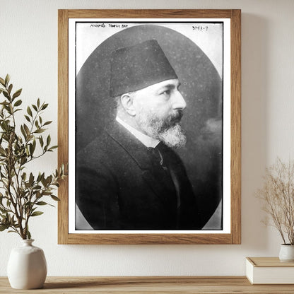 Historic Mehmed Teofek Bey Print, Vintage Art